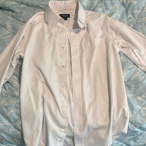Chaps Cream Collared Shirt